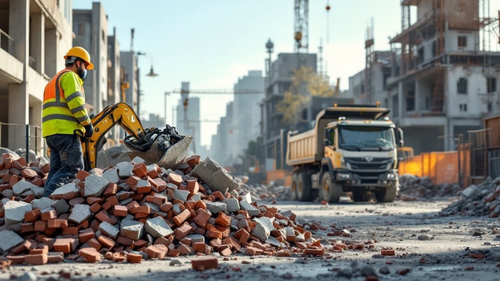 Concrete, Brick and Rubble Disposal After Demolition