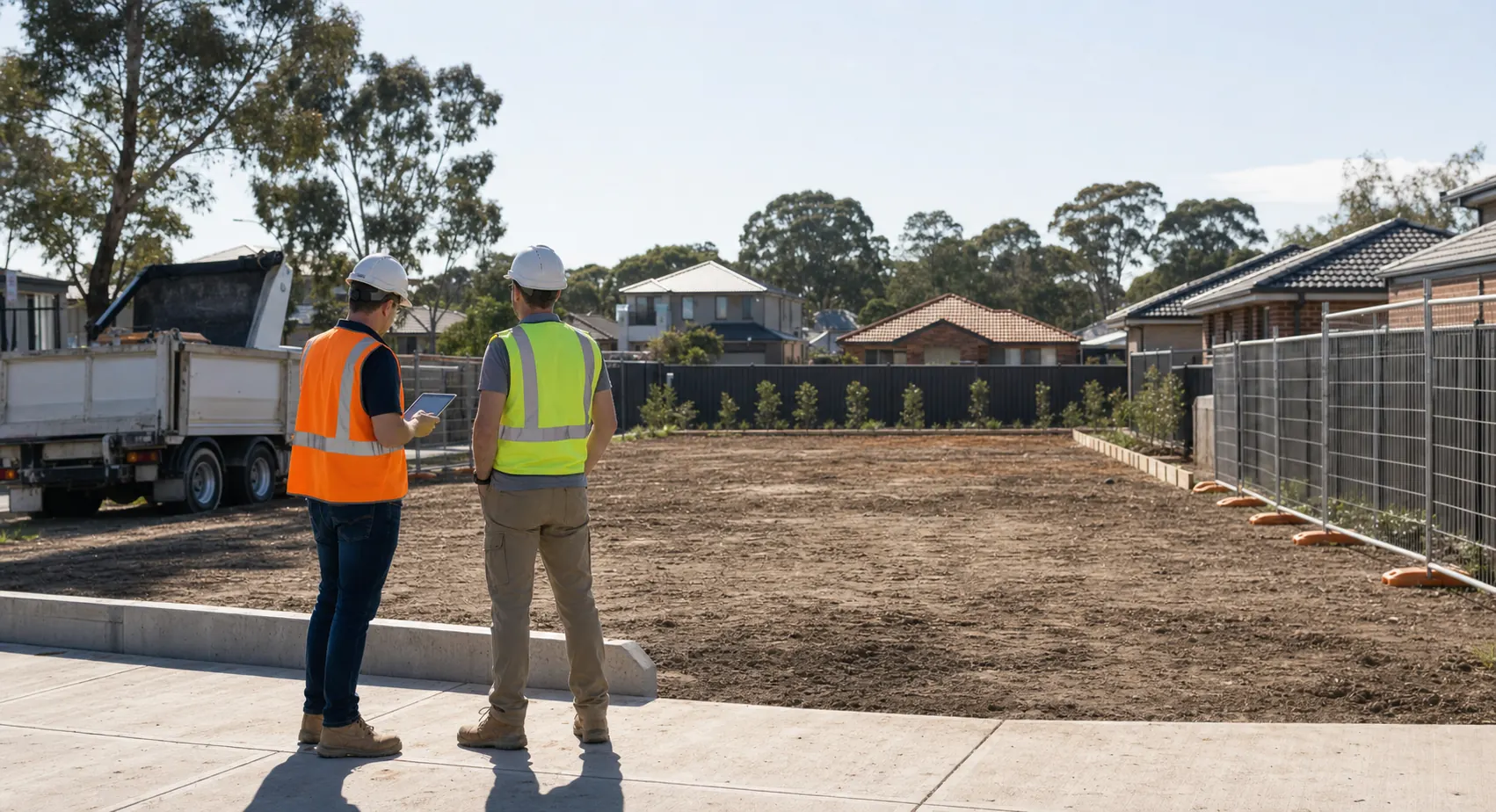 Builder-ready Melbourne demolition site after rubble removal and site clearing