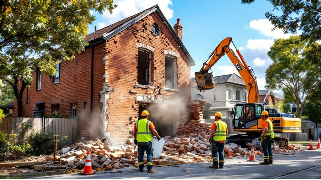 Demolishing a Brick House in Melbourne